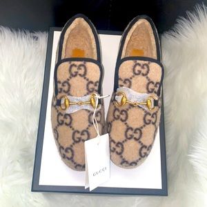 Gucci wool GG Loafers